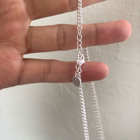 Silver Cuban Chain Necklace - Picture 5 of 5